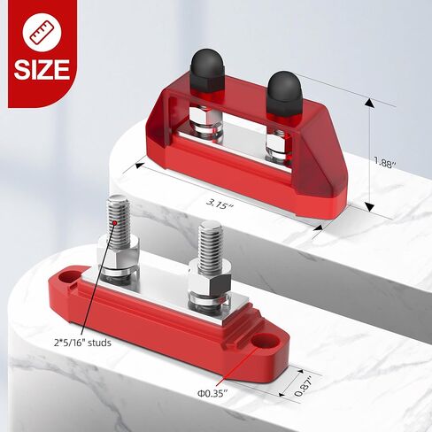 250A كتلة توزيع الطاقة البحرية حافلة بار 12V RVBOATPAT 12V حافلة بار 250A توزيع الطاقة كتلة 12 فولت DC بطارية حافلة بار للنظام RV السيارات قارب النظام الشمسي in Kuwait