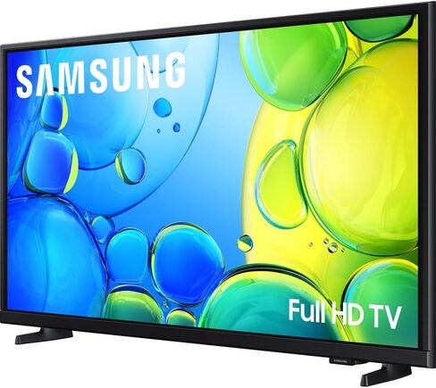 حزمة تلفزيون سامسونج 32 بوصة 1080 بكسل FHD F6000F 4K الذكي 2025 مع بث أفلام Premiere + حامل جداري للتلفزيون مقاس 19-45 بوصة + محول زيادة التيار بـ 6 منافذ + كابل HDMI 2X ودليل كامل للمبتدئين في المسرح المنزلي in Saudi Arabia