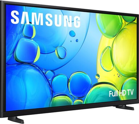 حزمة تلفزيون سامسونج 32 بوصة 1080 بكسل FHD F6000F 4K الذكي 2025 مع بث أفلام Premiere + حامل جداري للتلفزيون مقاس 19-45 بوصة + محول زيادة التيار بـ 6 منافذ + كابل HDMI 2X ودليل كامل للمبتدئين في المسرح المنزلي in Saudi Arabia