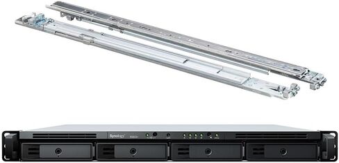 Synology RackStation RS822+ NAS Server with Ryzen 2.2GHz CPU, 32GB DDR Sodimm Memory, 16TB SSD Storage, 4 x 1GbE LAN Ports, DSM Operating System Bundle with Rail kit in Saudi Arabia