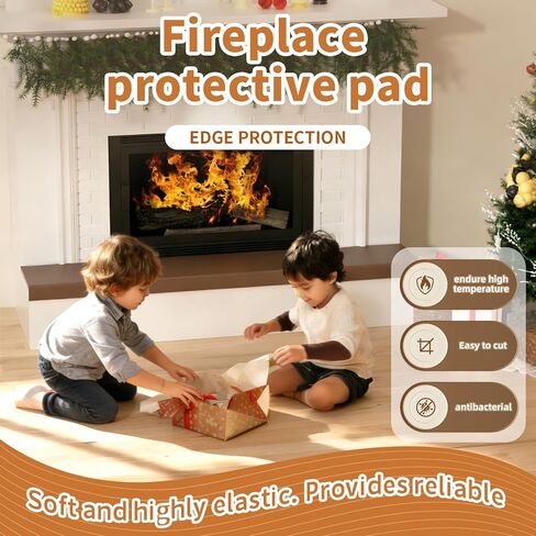 79'' Fireplace seat Cushion and Hearth Baby Proofing Pad，Designed specifically for Child Safety Foam Brick-Shaped Fireplace Impact Protection pad，for Babies Child Children Toddlers in Saudi Arabia