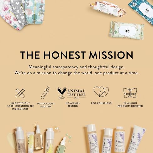 زيت الجسم المهدئ المملوء باللافندر من شركة The Honest Company، يرطب ويغذي ويهدئ بشرة الطفل، نباتي نباتي لا يسبب الحساسية، 4.0 أونصة سائلة in Kuwait