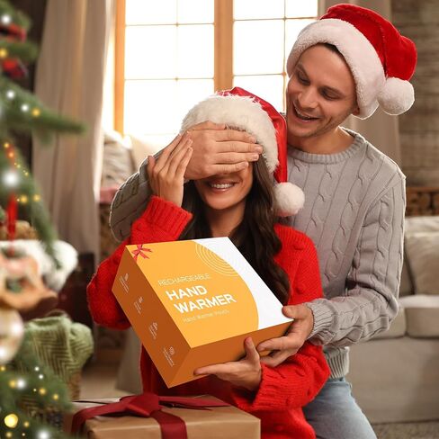 Heated Hand Warmer Pouch, PU Leather Electric Heated Hand Muff, With10000mAh Rechargeable Power Bank Hand Warmer, 3 Levels Heating for Football, Hunting,Fishing,Camping.(Power Bank Included) in Kuwait