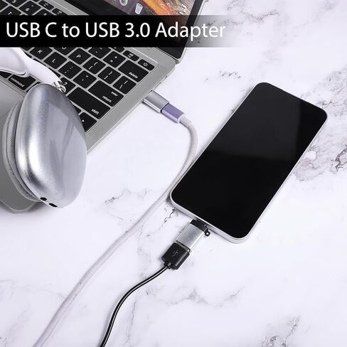 USBA to USBC Adapter,10 Pack USB to USB C Adapter, TypeC to USBA Male Female OTG Converter for Smartphone, PC, Laptop, Tablet, Keyboard etc in Saudi Arabia