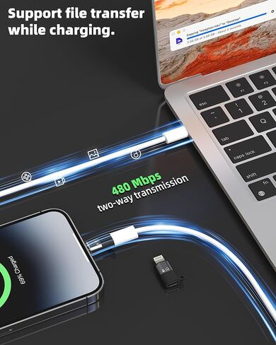 OTG Audio USB C to Lightning Adapter(3pack)for IPhone 14 13 Pro Max for Apple Cable Lighting Male Type C Charger Female Adaptor Phone Converter Charging for IPad Adaptador Card Reader Camera Connector in Saudi Arabia