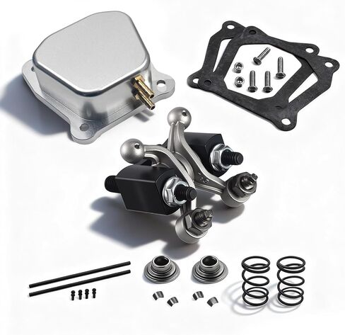 Billet Valve Cover 1.3 Ratio Solid Cast Racing Shaft Rocker Arm With 22lb Valve Springs Kit For GX160 GX200 Predator 212 Non Hemi 196cc 224cc Engine Predator 212 Performance Parts in Kuwait