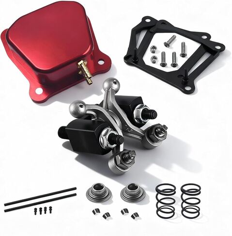 Billet Valve Cover 1.3 Ratio Solid Cast Racing Shaft Rocker Arm With 22lb Valve Springs Kit For GX160 GX200 Predator 212 Non Hemi 196cc 224cc Engine Predator 212 Performance Parts in Kuwait