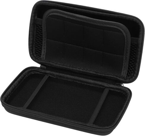 حقيبة سفر ذات غلاف صلب مع 8 فتحات ألعاب ووحدة تخزين الملحقات لوحدات تحكم 3DS XL و2DS XL وDSi XL (أسود) (وردي) in Kuwait