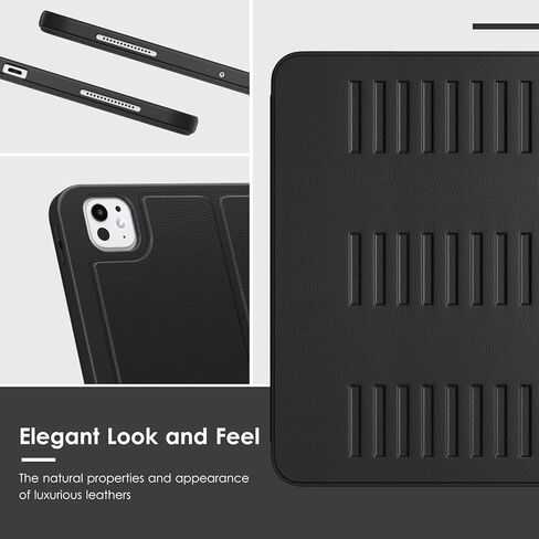 VIKESI Case for iPad iPad Pro 13-inch M5 or M4 Released in 2025 or 2024,Multiple Angles Magnetic Stand Cover,Shockproof Soft Back,Pencil Holder,and Auto Sleep/Wake,Black in Saudi Arabia