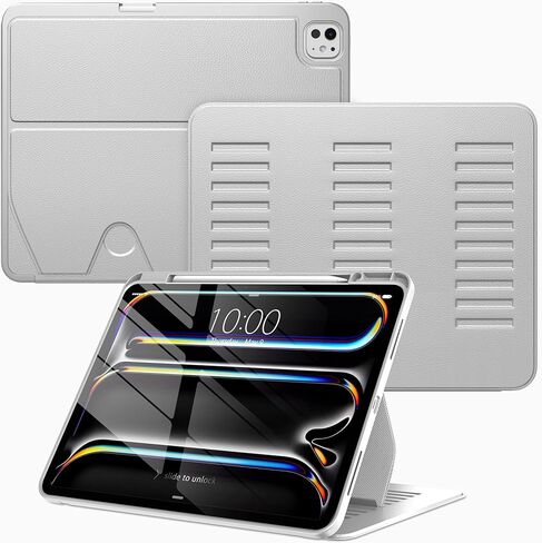 VIKESI Case for iPad iPad Pro 13-inch M5 or M4 Released in 2025 or 2024,Multiple Angles Magnetic Stand Cover,Shockproof Soft Back,Pencil Holder,and Auto Sleep/Wake,Black in Saudi Arabia