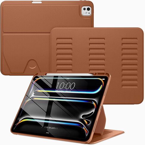 VIKESI Case for iPad iPad Pro 13-inch M5 or M4 Released in 2025 or 2024,Multiple Angles Magnetic Stand Cover,Shockproof Soft Back,Pencil Holder,and Auto Sleep/Wake,Black in Saudi Arabia