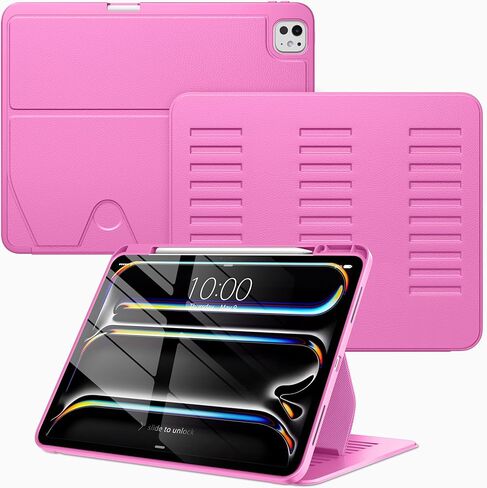 VIKESI Case for iPad iPad Pro 13-inch M5 or M4 Released in 2025 or 2024,Multiple Angles Magnetic Stand Cover,Shockproof Soft Back,Pencil Holder,and Auto Sleep/Wake,Black in Saudi Arabia