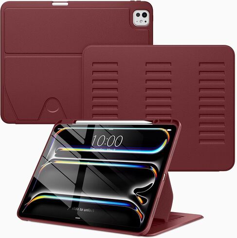 VIKESI Case for iPad iPad Pro 13-inch M5 or M4 Released in 2025 or 2024,Multiple Angles Magnetic Stand Cover,Shockproof Soft Back,Pencil Holder,and Auto Sleep/Wake,Black in Saudi Arabia
