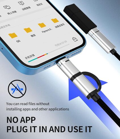 محول كابل iPhone OTG USB-A أنثى إلى USB C Lightning Male محول Thunderbolt كاميرا ماوس منفذ سلك نوع 3.0 دونجل متوافق مع Samsung S22 14 13 12 Pro لأجهزة Apple iPad Air 4 MacBook in Saudi Arabia