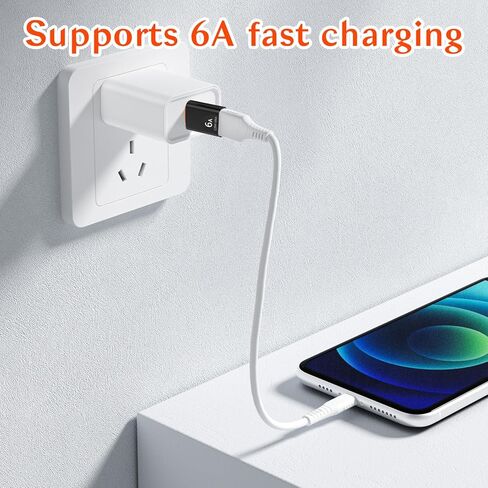 8 عبوات من محولات USB-C من النوع C ذكر إلى النوع A أنثى 3.0 محول OTG من النوع C ذكر إلى USB أنثى OTG للهواتف الذكية والكمبيوتر المحمول والكمبيوتر اللوحي وما إلى ذلك (10 جيجابت في الثانية/120 وات، أسود) in Saudi Arabia