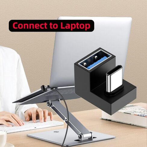 محول chenyang USB C إلى USB، USB C ذكر إلى USB 3.0 أنثى، محول OTG بزاوية 180 درجة على شكل حرف U للهاتف اللوحي والكمبيوتر المحمول in Saudi Arabia