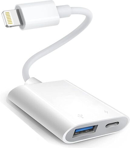 محول Lightning إلى USB، كابل محول USB 3.0 OTG معتمد من Apple MFi لأجهزة iPhone 14/13/12/11/XS/XR/X/SE/8/7/iPad إلى محرك الأقراص الصلبة SSD، محرك فلاش، كاميرا، لوحة مفاتيح، ماوس، محاور، MIDI، التوصيل والتشغيل in Saudi Arabia
