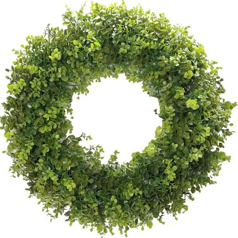 18 بوصة عيد الحب زينة خشب البقس إكليل للباب الأمامي، إكليل الربيع الاصطناعي مع قلوب الوردي والأحمر متدفقة لعيد الأم، الزفاف، داخلي في الهواء الطلق وديكور الحائط in Kuwait
