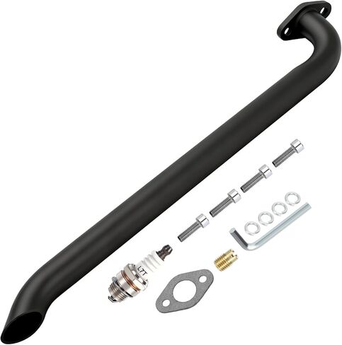 Mini Bike Exhaust Pipe Header Kit Replacement for Lifan 79cc 105cc 152-3 Engine Motovox MBX10 MBX11 Monster Moto 80cc 105cc Coleman RB100 Minibike Mega Moto MM-B80 MM-B105 Performance Parts in Saudi Arabia