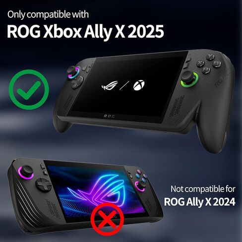 Protective Case with Kickstand for ASUS ROG Xbox Ally X 2025 - Shockproof TPU Cover with Stand, Non - Slip & Anti- Collision Handheld Game Console Accessories (White) in Saudi Arabia