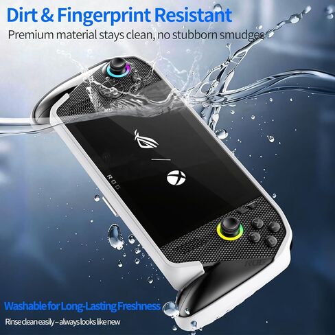 Protective Case with Kickstand for ASUS ROG Xbox Ally X 2025 - Shockproof TPU Cover with Stand, Non - Slip & Anti- Collision Handheld Game Console Accessories (White) in Saudi Arabia