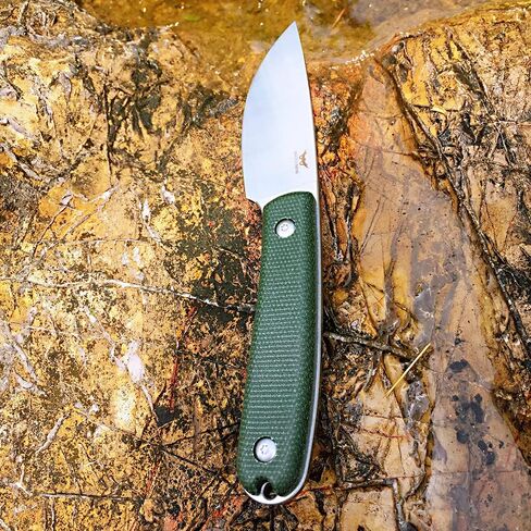 حارس W205 EDC شفرة مثبتة سكين 14C28N شفرة الصلب ميكارتا مقبض مع أغلفة كيديكس للأنشطة الخارجية التخييم in Kuwait