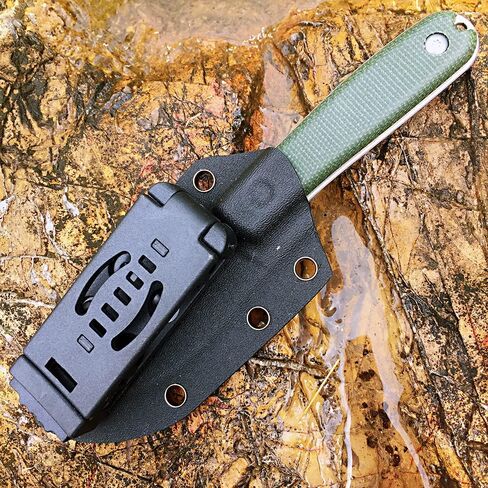 حارس W205 EDC شفرة مثبتة سكين 14C28N شفرة الصلب ميكارتا مقبض مع أغلفة كيديكس للأنشطة الخارجية التخييم in Kuwait