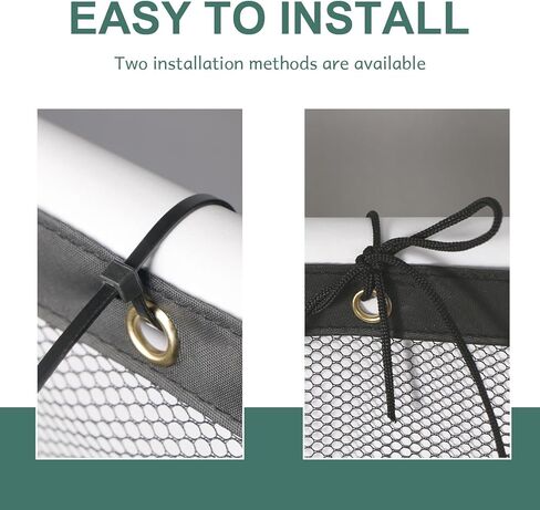 Banister Guard Safety Net 15 x 3 ft, Child and Pet Protection for Balcony and Stair, Black in Saudi Arabia