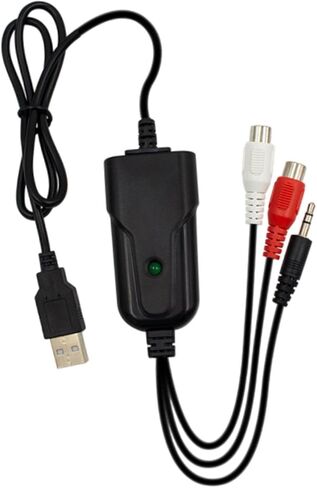 USB 2.0 بطاقة التقاط الفيديو جهاز أشرطة كاسيت إلى محول MP3 قسط ل Win 7/10/11 محول بطاقة التقاط الصوت والفيديو in Saudi Arabia
