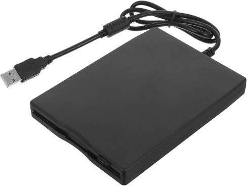 محرك أقراص مرنة خارجي USB قارئ أقراص مضغوطة محمول لأجهزة الكمبيوتر المحمول وسطح المكتب التوصيل والتشغيل وحدة التحكم المتوافقة مع محرك الأقراص المرنة الخارجي خفيف الوزن Windows Me Xp in Saudi Arabia