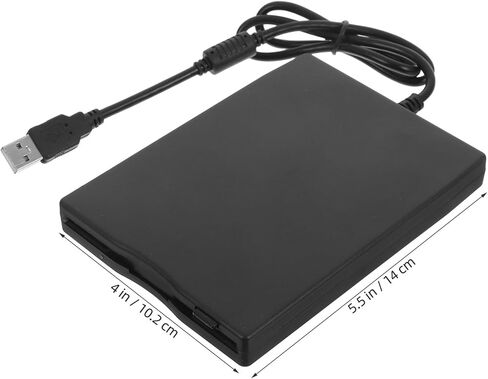 محرك أقراص مرنة خارجي USB قارئ أقراص مضغوطة محمول لأجهزة الكمبيوتر المحمول وسطح المكتب التوصيل والتشغيل وحدة التحكم المتوافقة مع محرك الأقراص المرنة الخارجي خفيف الوزن Windows Me Xp in Saudi Arabia