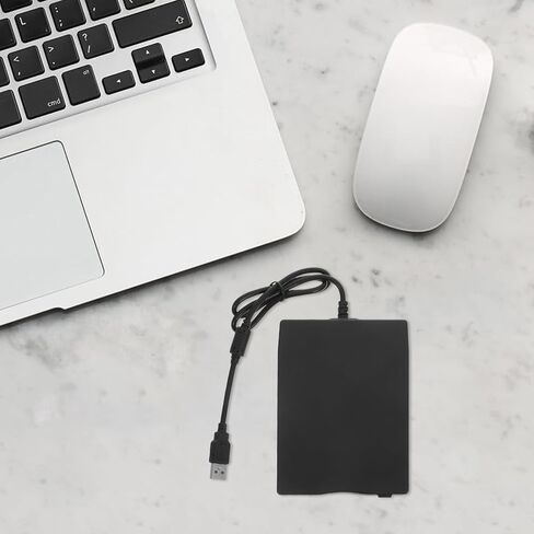 محرك أقراص مرنة خارجي USB قارئ أقراص مضغوطة محمول لأجهزة الكمبيوتر المحمول وسطح المكتب التوصيل والتشغيل وحدة التحكم المتوافقة مع محرك الأقراص المرنة الخارجي خفيف الوزن Windows Me Xp in Saudi Arabia