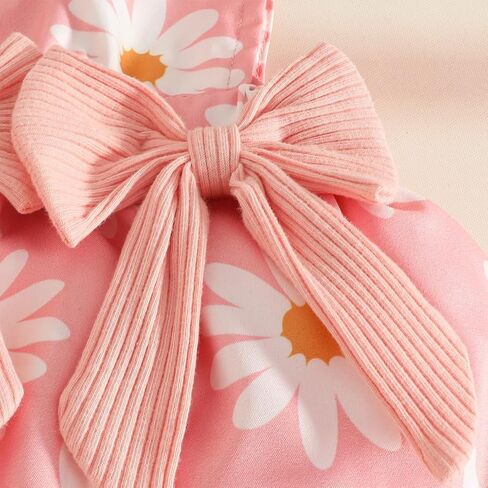 Newborn Baby Girl Outfits Long Sleeve Top Plaid Suspender Skirt Floral Dress Headband Baby Clothes in Saudi Arabia
