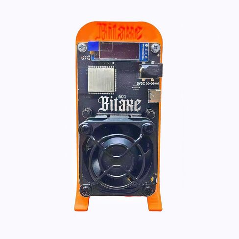 Bitaxe Gamma 601 Bitcoins Miner BM1370 Asic Chip 1.2TH/s Solo Miner 18W Energy Efficiency 2.4G WiFi Home Use BTC Miner Low Noice Crypto Miner Include PSU with Open Source from Antminer，Orange in Saudi Arabia