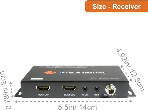 4x4 4K60 هرتز HDMI HDBaseT موسع مصفوفة الجلاد (2U) | يدعم HDMI 2.0، HDCP 2.2، متوافق مع HDR وDolby Vision | 4 أجهزة استقبال PoC، تطبيق التحكم من J-Tech Digital [JTECH-MXT40] in Saudi Arabia
