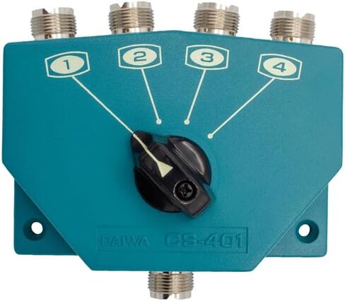 Daiwa CS-401 Antenna Switch – 4-Position Coax Switch, SO-239 Connectors, DC-500 MHz, 2.5KW PEP Power Rating in Saudi Arabia