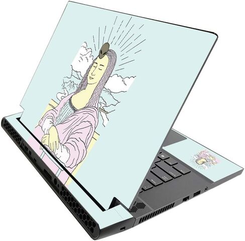 غلاف MightySkins لجهاز Alienware M15 R3 (2020) وM15 R4 (2021) - Modern Lisa | غلاف فيني واقي | سهل التطبيق وتغيير النمط | صنع في الولايات المتحدة الأمريكية in Kuwait