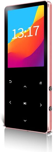 مشغل Mp3 مع بلوتوث 5.3، مشغل موسيقى Mp3 رقمي محمول مع مكبر صوت، راديو FM، مسجل صوت، كتاب إلكتروني، أزرار تعمل باللمس، يدعم ما يصل إلى 128 جيجابايت، (أسود، 32 جيجابايت) in Kuwait