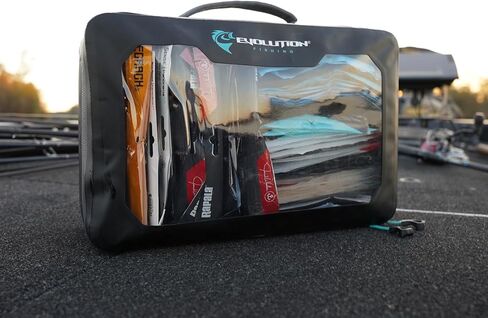 حقيبة Evolution Fishing Plastix - صندوق تخزين كبير من البلاستيك الناعم المقاوم للماء، هيكل داخلي من مادة EVA، غطاء شفاف، فواصل قابلة للإزالة، منظم أدوات in Kuwait