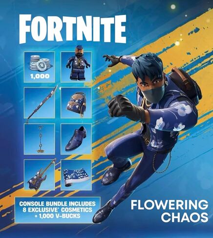 حزمة PlayStation 5 Slim Disc Edition Fortnite Flowering Chaos Bundle وحقيبة تحكم Mytrix - أبيض، وحدة تحكم ألعاب PS5 نحيفة 1 تيرابايت PCIe SSD in Kuwait