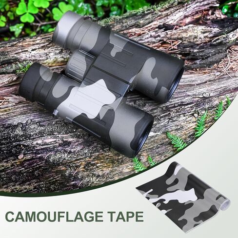 PATIKIL Camo Roll 8" x5ft, Digital Camo Vinyl Wraps Self Adhesive Camouflage Pattern Car Sticker for Covering Bows, Cameras, and Other Hunting Accessories, Black/White in Saudi Arabia