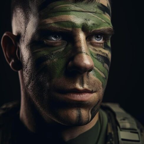 عصا طلاء الوجه المموهة 3 ألوان | طلاء وجه الصيد متعدد الألوان للتمويه وكرات الطلاء واستخدام Airsoft (CAMO) in Kuwait