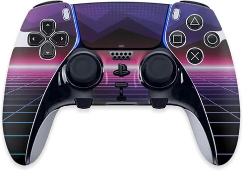 غلاف MightySkins متوافق مع وحدة تحكم PS5 DualSense Edge - Synthwave | غطاء ملتف واقٍ ومتين وفريد ​​من نوعه من الفينيل | سهل التطبيق وتغيير الأنماط | صنع في الولايات المتحدة الأمريكية in Kuwait