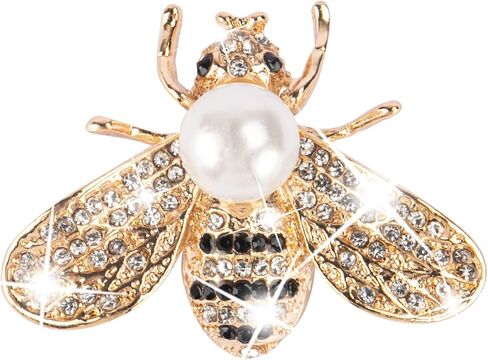 Bee Brooch Pins for Women Fashion Crystal Broches Vintage Jewelry Broche Pins in Saudi Arabia