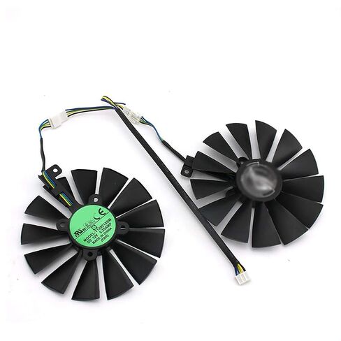 T129215SM 95mm Cooler Fan for ASUS Strix RX 470 580 570 GTX 1050Ti 1070Ti 1080Ti Gaming Video Card Cooling Fan (2 Pcs) in Saudi Arabia