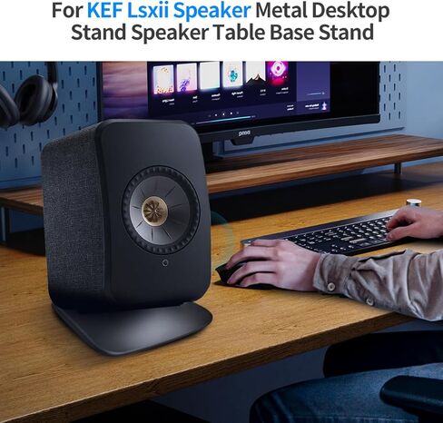 1pcs for Kef Speaker Stand Studio Speaker Desktop Holder Wedge Metal Bookshelf Speaker Stand Table Base for KEF Lsxii Speaker in Kuwait