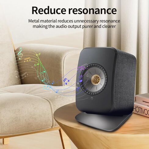 1pcs for Kef Speaker Stand Studio Speaker Desktop Holder Wedge Metal Bookshelf Speaker Stand Table Base for KEF Lsxii Speaker in Kuwait