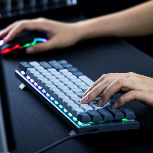 E-YOOSO Hz-61 60% RGB Mechanical Gaming Keyboard Wired, Magnetic Switch, PBT Keycaps, Hot Swappable Mechanical Keyboard Compact Desigh for PC/Mac in Saudi Arabia