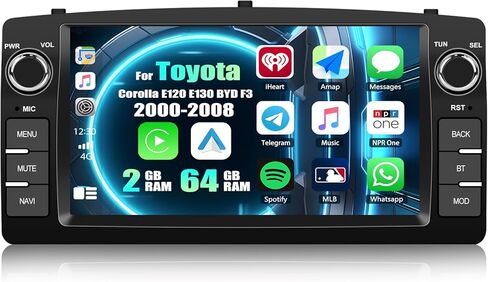 Stereo Sixwin Android Car لـ Toyota Corolla 2009-2013 مع الشاشة اللاسلكية Android Auto 2G+32G 26UI 9 بوصة شاشة تعمل باللمس in Kuwait
