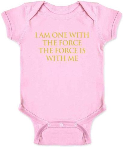 بدلة للجسم I Am One With The Force The Force Is With Me من Pop Threads للأطفال الرضع من الأولاد والبنات in Saudi Arabia